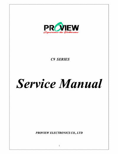 Proview Dx-997n Complete Service manual